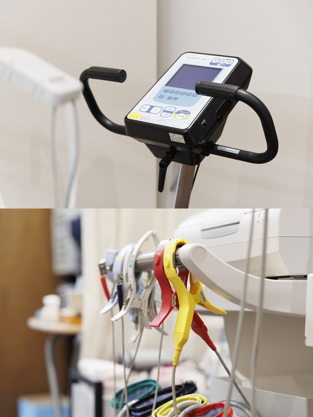 ココカラハートクリニックには専門的な心電図の検査装置があります